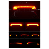 Rockbros LKWD-R1 Rear Bike Light with Laser and Remote Control + Micro USB - USB-A Cable - Black