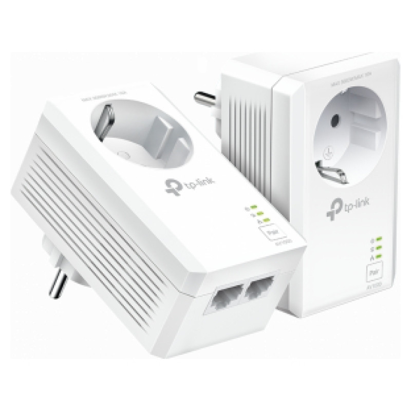 Tp-Link AV1000 2-Port Gigabit Passthrough Powerline Starter Kit