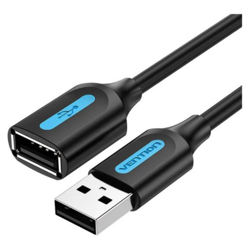 Vention CABLE USB2.0 MALE TO FEMALE/3M BLACK CBIBI VENTION