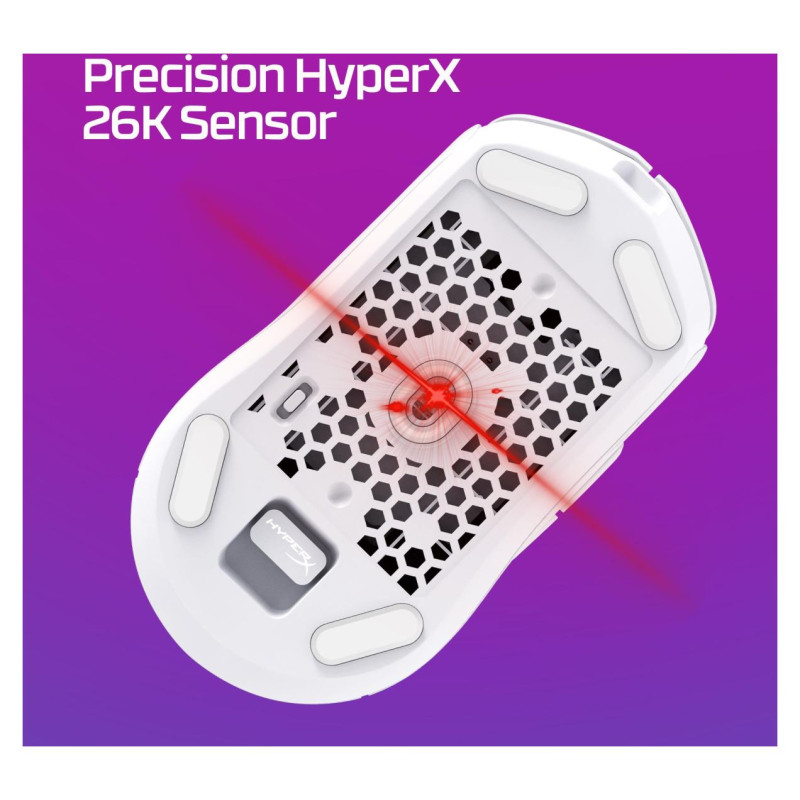 Hyperx MOUSE USB OPTICAL WRL/PULSEFIRE HASTE 2 WHITE HYPERX