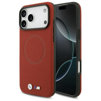 BMW M FW Metal Logo MagSafe Case for iPhone 17 Pro Max - Red