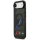 BMW M IML Metal Buttons Tricolor Lines MagSafe Case for iPhone Air - Black