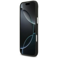 Karl Lagerfeld FW Grained Karl & Choupette Heads Pins & Logo iPhone Air Case - Black