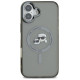 Karl Lagerfeld IML Metal Karl&Choupette Head MagSafe Case for iPhone 16 Plus - Black