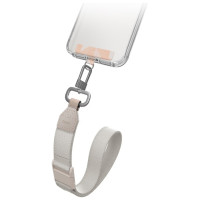 Uniq Vista 2-in-1 phone lanyard - peach and beige