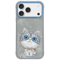 Nimmy Big Eyed Pet 2.0 Cat Case for iPhone 17 Pro - Gray