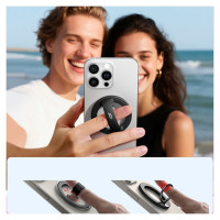 Joyroom JR-ZS500 Magnetic Ring Compatible with MagSafe Holder - Black