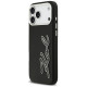 Karl Lagerfeld FW Grained Signature Logo Case for iPhone 17 Pro Max - Black
