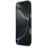 Karl Lagerfeld FW Grained Signature Logo Case for iPhone 17 Pro Max - Black