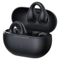 Baseus Bass 15 Clip OWS Wireless Headphones with Baseus Simple USB-C 3A 30cm Cable - Black