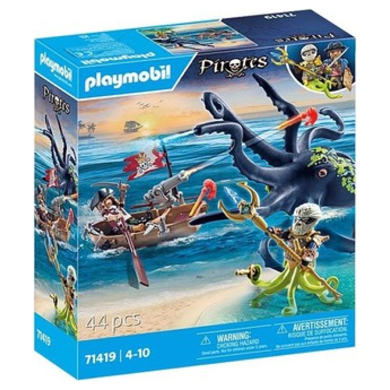 Playmobil PIRATES Cīņa ar milzu astoņkāji 71419