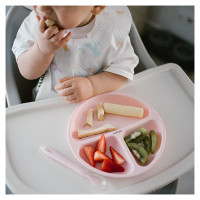 Babyono Elastīga silikona karote BabyOno 785/03 pink