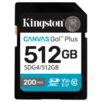 Kingston MEMORY SDXC 512GB UHS-I/SDG4/512GB KINGSTON