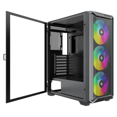 Xilence Case|XILENCE|ATX/micro ATX/Mini-ITX|Black|Midi Tower|PC|XG161