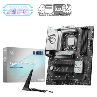 MSI Mainboard|MSI|Intel B860 Express|LGA1851|Memory DDR5|Memory slots 4|B860GAMINGPLUSWIFI