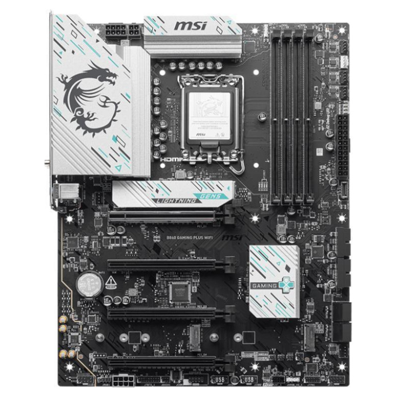 MSI Mainboard|MSI|Intel B860 Express|LGA1851|Memory DDR5|Memory slots 4|B860GAMINGPLUSWIFI