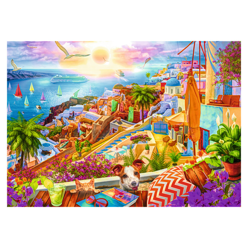 Trefl Premium Plus Puzle Santorīni, Grieķija, 1000 gab.