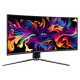 MSI Monitor|MSI|34"|Gaming/Curved/21 : 9|Panel QD-OLED|3440x1440|240|Matte|0.03 ms|Swivel|Height adjustable|Tilt|Colour Black|MPG341CQPXQD-OLED