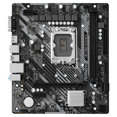 Asrock Mainboard|ASROCK|Intel H610|LGA1700|Micro-ATX|Memory DDR4|Memory slots 2|1xPCI-Express 3.0 1x|1xPCI-Express 4.0 16x|1xM.2|1x15pin D-sub|1xHDMI|1xAudio-In|1xAudio-Out|1xMicrophone|4xUSB 2.0|2xUSB 3.2|1xPS/2|1xRJ45|H610M-HVS/M.2R2.0