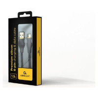 Gembird CABLE LIGHTNING TO USB2 1.5M/CC-USB2S-AM8PM-1.5M-BK GEMBIRD