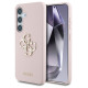 Guess Silicone Big 4G Logo Bottom Script Case for Samsung Galaxy S25 - Pink