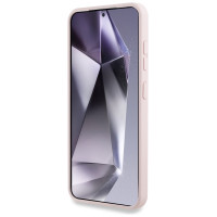 Guess Silicone Big 4G Logo Bottom Script Case for Samsung Galaxy S25 - Pink