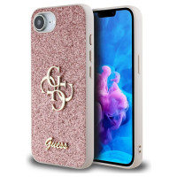 Guess Fixed Glitter Big 4G iPhone 16e Case - Pink