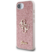 Guess Fixed Glitter Big 4G iPhone 16e Case - Pink