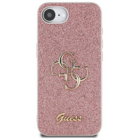 Guess Fixed Glitter Big 4G iPhone 16e Case - Pink