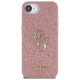 Guess Fixed Glitter Big 4G iPhone 16e Case - Pink