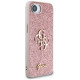 Guess Fixed Glitter Big 4G iPhone 16e Case - Pink