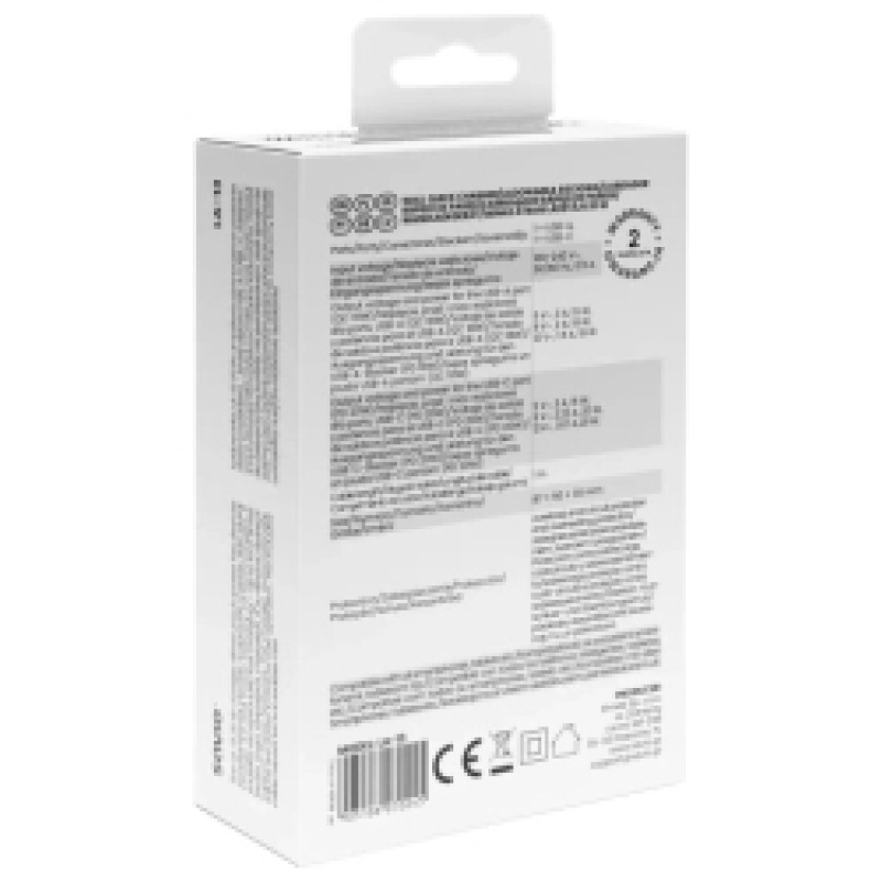 Savio Lādētājs SAVIO Wall Charger 20 W 1&times; USB-A, 1&times; USB-C with USB-C 1m cable