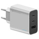 Cuktech 65W GaN 2xUSB-C 1xUSB-A Wall Charger - Gray