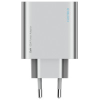 Cuktech 65W GaN 2xUSB-C 1xUSB-A Wall Charger - Gray