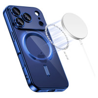 Tech-Protect MagFlex MagSafe Case for iPhone 17 Pro Max - Clear Navy Blue