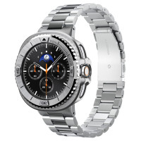 Spigen Bezel Tune Pro Pilot Cover for Samsung Galaxy Watch 8 Classic 46mm - Silver