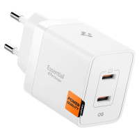 Spigen Essential EE472EU 2-port USC-C 47W wall charger - white