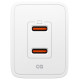 Spigen Essential EE472EU 2-port USC-C 47W wall charger - white