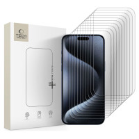 Tech-Protect Tempered Glass Bundle 10-pack for iPhone 15 Pro Max