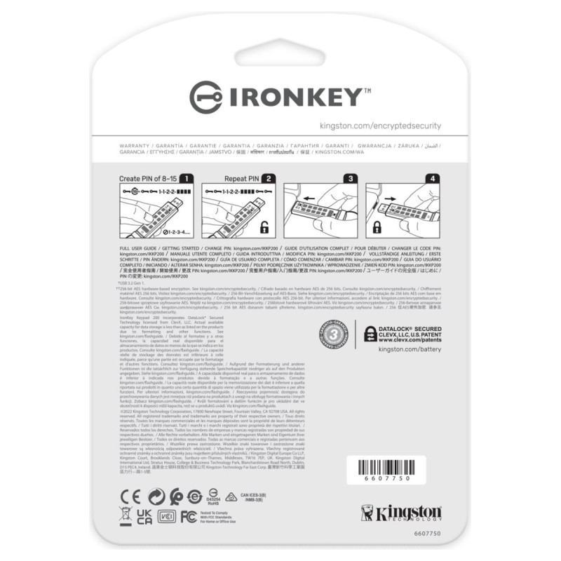 Kingston MEMORY DRIVE FLASH USB3.2/256GB IKKP200/256GB KINGSTON