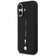 BMW M Silicon Tricolor Line MagSafe Case for iPhone 17 - Black