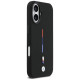 BMW M Silicon Tricolor Line MagSafe Case for iPhone 17 - Black