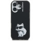 Karl Lagerfeld IML Aquarelle Choupette & Logo iPhone 16 Case - Black