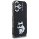 Karl Lagerfeld IML Aquarelle Choupette & Logo iPhone 16 Case - Black