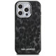 Karl Lagerfeld IML Leopard Pattern MagSafe Case for iPhone 16 Pro Max - Black