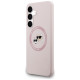 Karl Lagerfeld Silicone Karl & Choupette Heads MagSafe Case for Samsung Galaxy S25 FE - Pink