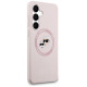 Karl Lagerfeld Silicone Karl & Choupette Heads MagSafe Case for Samsung Galaxy S25 FE - Pink