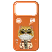 Nimmy Cool&Cute 2.0 Cat Case for iPhone 17 Pro Max - Orange
