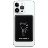 Karl Lagerfeld Ikonik MagSafe 5W 3000mAh Inductive Power Bank - Black