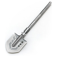 Wozinsky WSS-211 survival bushcraft shovel multifunctional knife breaker flint whistle harpoon - gray